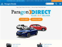 Tablet Screenshot of paragonhonda.com